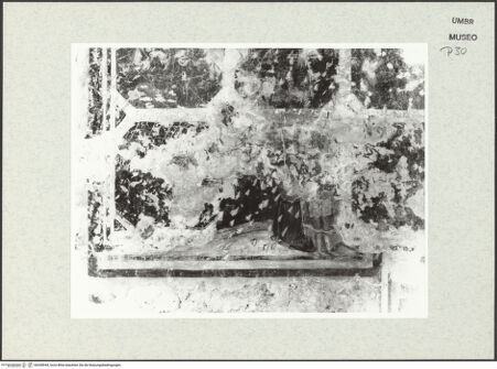 Vorderseite von Museum [https://www.deutsche-digitale-bibliothek.de/content/lizenzen/rv-ez/] Martyrium der heiligen Katharina von Alexandrien und Kreuzigung Christi  - Fragment, bh438944_recto. Foto.