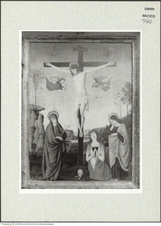 Vorderseite von Museum [https://www.deutsche-digitale-bibliothek.de/content/lizenzen/rv-ez/] Kreuzigung Christi - Gesamtansicht, bh438965_recto. Foto.