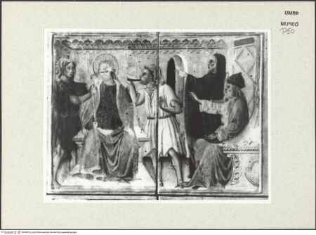 Vorderseite von Museum [https://www.deutsche-digitale-bibliothek.de/content/lizenzen/rv-ez/] Szenen aus dem Leben ChristiDer Judaskuss; Die Verspottung Christi - Verspottung Christi, bh438976_recto. Foto.