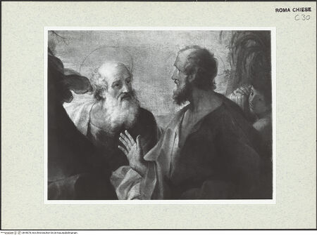 Vorderseite von Sopr. Beni Artistici Storici Roma [https://www.deutsche-digitale-bibliothek.de/content/lizenzen/rv-ez/] Heimsuchung Mariä - Detail: Joseph und Zacharias, bh440078_recto. Foto.