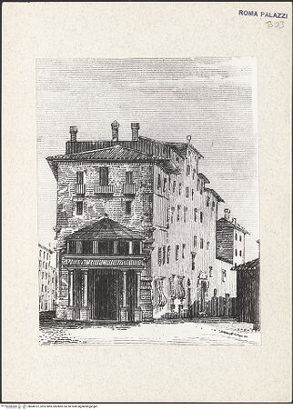 Vorderseite von unbekannt [https://rightsstatements.org/page/CNE/1.0/] Palazzo Zuccari. Tempietto - Detail, bh440187_recto. Foto.