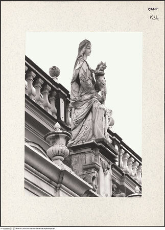Vorderseite von Bibliotheca Hertziana [https://www.deutsche-digitale-bibliothek.de/content/lizenzen/rv-fz/] Madonna - Profil von links, bh441441_recto. Foto.