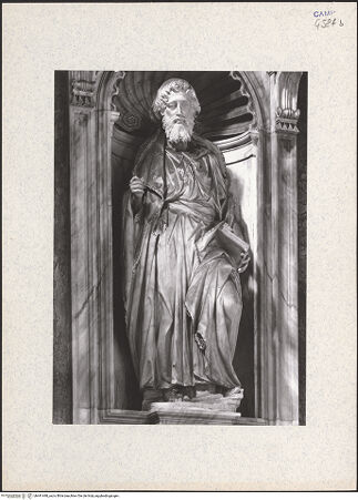 Vorderseite von Bibliotheca Hertziana [https://www.deutsche-digitale-bibliothek.de/content/lizenzen/rv-fz/] WandaltarDer Apostel Matthias - Frontalansicht, bh441448_recto. Foto.