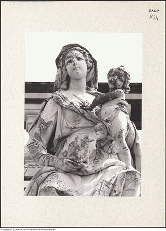 Vorderseite von Bibliotheca Hertziana [https://www.deutsche-digitale-bibliothek.de/content/lizenzen/rv-fz/] Madonna - Detail: Oberkörper, bh441450_recto. Foto.