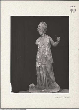 Vorderseite von Museo Archeologico Nazionale, Napoli [https://www.deutsche-digitale-bibliothek.de/content/lizenzen/rv-ez/] Athena (sog. Athena Farnese) - Seitenansicht, bh441842_recto. Foto.