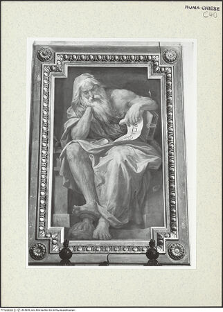 Vorderseite von Sopr. BAS ROMA [https://www.deutsche-digitale-bibliothek.de/content/lizenzen/rv-ez/] Freskenzyklus zur Passion Christider Prophet Jeremias - , bh443096_recto. Foto.