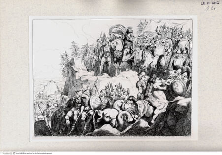 Vorderseite von Savio, Oscar [http://creativecommons.org/publicdomain/mark/1.0/] Pinelli, Bartolomeo, Istoria Romana. Incisa ad acqua forte da Bartolomeo Pinelli Romano. L'Anno 1818, e 1819. o.O.[Roma] u.J"Annibale arrivato alla cima delle Alpi..."; (Taf. 47 [54]) - , bh443448. Foto.