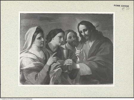 Vorderseite von Sopr. BAS ROMA [https://www.deutsche-digitale-bibliothek.de/content/lizenzen/rv-ez/] Christus und die Samariterin - , bh444048_recto. Foto.