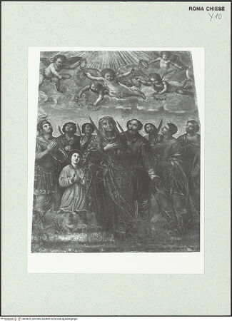 Vorderseite von Sopr. BAS ROMA [https://www.deutsche-digitale-bibliothek.de/content/lizenzen/rv-ez/] Die heiligen Gibelius und Sinforosa mit ihren Söhnen - Gesamtaufnahme, bh444670_recto. Foto.