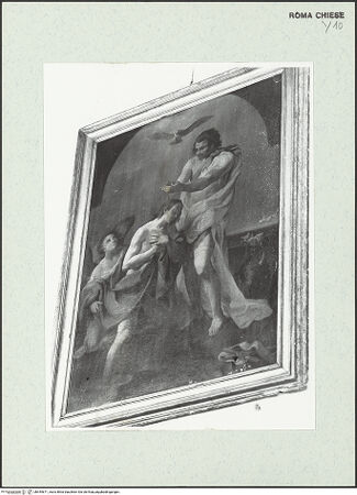 Vorderseite von Sopr. BAS ROMA [https://www.deutsche-digitale-bibliothek.de/content/lizenzen/rv-ez/] Taufe Christi im Jordan - Gesamtaufnahme, bh444671_recto. Foto.