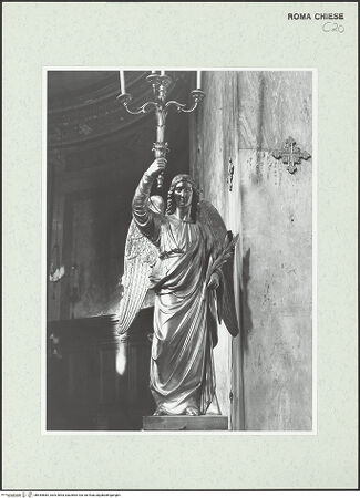 Vorderseite von Sopr. BAS ROMA [https://www.deutsche-digitale-bibliothek.de/content/lizenzen/rv-ez/] Engel - Gesamtansicht, bh444685_recto. Foto.