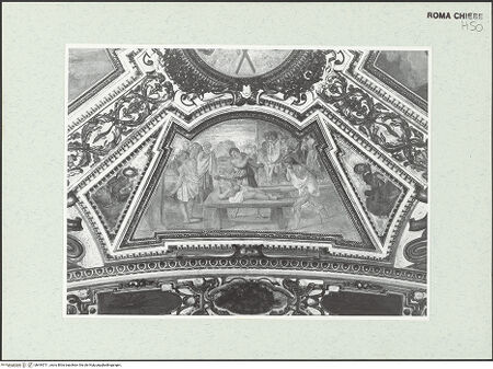 Vorderseite von Sopr. BAS ROMA [https://www.deutsche-digitale-bibliothek.de/content/lizenzen/rv-ez/] Wand- und Deckenmalereien in der AndreaskapelleDeckenfresken in der Cappella di Sant'AndreaMartyrium des Andreas - Geißelung des heiligen Andreas, bh444711_recto. Foto.