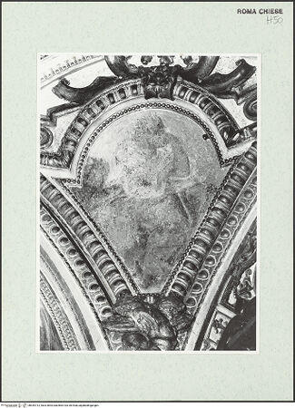 Vorderseite von Sopr. BAS ROMA [https://www.deutsche-digitale-bibliothek.de/content/lizenzen/rv-ez/] Wand- und Deckenmalereien in der AndreaskapelleDeckenfresken in der Cappella di Sant'AndreaDie vier Evangelisten - Markus, bh444713_recto. Foto.