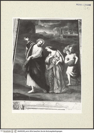 Vorderseite von Sopr. BAS ROMA [https://www.deutsche-digitale-bibliothek.de/content/lizenzen/rv-ez/] Die Berufung der heiligen Rosalia - Gesamtansicht, bh445289_recto. Foto.