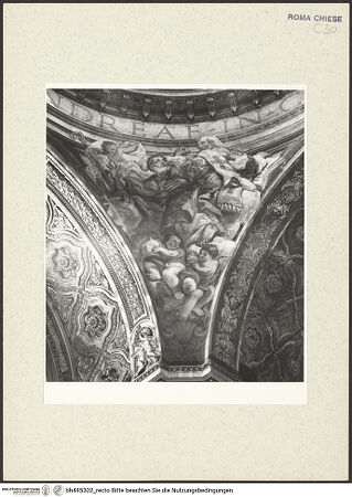 Vorderseite von Sopr. BAS ROMA [https://www.deutsche-digitale-bibliothek.de/content/lizenzen/rv-ez/] Lateinische und griechische KirchenväterDer heilige Augustinus und Basilius - Gesamtansicht, bh445302_recto. Foto.