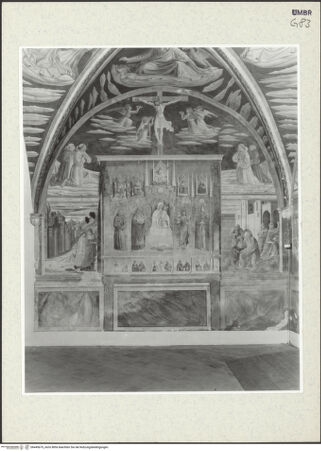 Vorderseite von Lieberman, Ralph [https://www.deutsche-digitale-bibliothek.de/content/lizenzen/rv-ez/] Kapellenausmalung: Geschichte des heiligen Hieronymus und Heilige - Südwand, bh445675_recto. Foto.