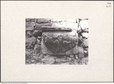 Vorderseite von Poeschke, Joachim [https://www.deutsche-digitale-bibliothek.de/content/lizenzen/rv-ez/] KonsolenBlätterkonsole (Erdgeschoss, Nordflügel, N10) - Frontalansicht, bh445750_recto. Foto: Poeschke, Joachim.