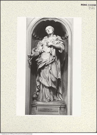 Vorderseite von Sopr BAS ROMA [https://www.deutsche-digitale-bibliothek.de/content/lizenzen/rv-ez/] Heilige Maria Magdalena mit Salbgefäß - Gesamtansicht, bh448852_recto. Foto.