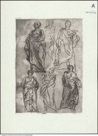 Vorderseite von Museum Kunstpalast [https://www.deutsche-digitale-bibliothek.de/content/lizenzen/rv-ez/] Figurenstudien - , bh449823_recto. Foto.