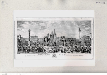 Vorderseite von Istituto Nazionale per la Grafica [http://creativecommons.org/publicdomain/mark/1.0/] Macchina pirotecnica per la nascita del Delfino. Piazza Navona, 30 novembre 1729 - , bh450232. Foto.