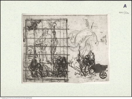 Vorderseite von Museum Kunstpalast [https://www.deutsche-digitale-bibliothek.de/content/lizenzen/rv-ez/] Der heilige Ubaldo (Kompositionsskizze) - , bh451526_recto. Foto.