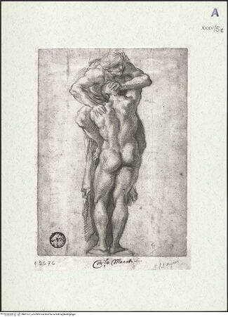 Vorderseite von Museum Kunstpalast [https://www.deutsche-digitale-bibliothek.de/content/lizenzen/rv-ez/] Atlantenpaar - , bh451557_recto. Foto.