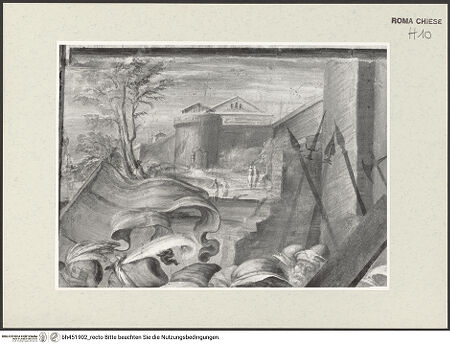 Vorderseite von Sopr. BAS ROMA [https://www.deutsche-digitale-bibliothek.de/content/lizenzen/rv-ez/] Kreuztragung - Detail, bh451902_recto. Foto.