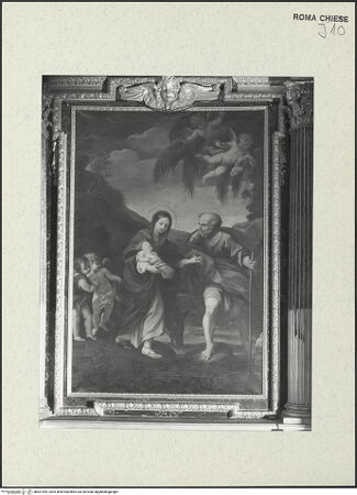 Vorderseite von Bibliotheca Hertziana [https://www.deutsche-digitale-bibliothek.de/content/lizenzen/rv-fz/] Die Flucht nach Ägypten - , bh451995_recto. Foto: Savio, Oscar.