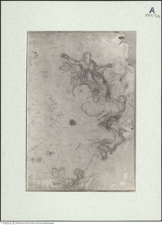 Vorderseite von Museum Kunstpalast [https://www.deutsche-digitale-bibliothek.de/content/lizenzen/rv-ez/] Die Himmelfahrt Mariens (Kompositionsskizzen) - , bh452064_recto. Foto.