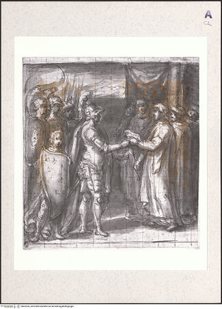 Vorderseite von The J. Paul Getty Museum [https://www.deutsche-digitale-bibliothek.de/content/lizenzen/rv-ez/] Szene aus der Geschichte der Farnese - , bh452366_recto. Foto.