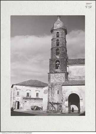 Vorderseite von Bibliotheca Hertziana [https://www.deutsche-digitale-bibliothek.de/content/lizenzen/rv-fz/] Collegiata di Santa Maria Maggiore - Campanile, bh452814_recto. Foto: Zallinger zu Stillendorf, Marlies von.