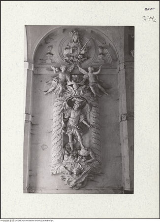 Vorderseite von Bibliotheca Hertziana [https://www.deutsche-digitale-bibliothek.de/content/lizenzen/rv-fz/] Heiliger Bruno und der Erzengel Michael - Gesamtansicht, bh452850_recto. Foto: Zallinger zu Stillendorf, Marlies von.