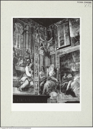 Vorderseite von Sopr. BAS ROMA [https://www.deutsche-digitale-bibliothek.de/content/lizenzen/rv-ez/] Zyklus mit Szenen des alten und des neuen TestamentsSibylle - Eingangswand, linke Ecke, bh454509_recto. Foto.