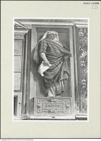 Vorderseite von Sopr. BAS ROMA [https://www.deutsche-digitale-bibliothek.de/content/lizenzen/rv-ez/] ProphetenSadoc - , bh454721_recto. Foto.