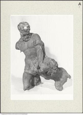 Vorderseite von Sopr. BAS ROMA [https://www.deutsche-digitale-bibliothek.de/content/lizenzen/rv-fz/] Herkules tötet den Löwen - , bh454854_recto. Foto.