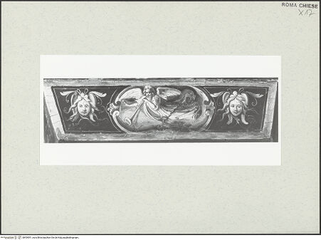 Vorderseite von Sopr. BAS ROMA [https://www.deutsche-digitale-bibliothek.de/content/lizenzen/rv-ez/] Zyklus mit Szenen des alten und des neuen TestamentsPropheten, Sibyllen, Engel und Grotesken - , bh454951_recto. Foto.