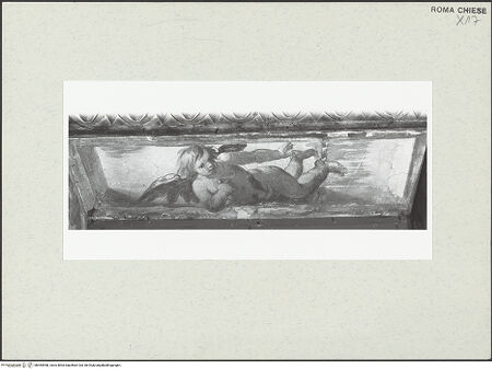 Vorderseite von Sopr. BAS ROMA [https://www.deutsche-digitale-bibliothek.de/content/lizenzen/rv-ez/] Zyklus mit Szenen des alten und des neuen TestamentsPropheten, Sibyllen, Engel und Grotesken - , bh454958_recto. Foto.