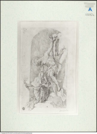 Vorderseite von Kupferstichkabinett Berlin SMB-PK [https://www.deutsche-digitale-bibliothek.de/content/lizenzen/rv-ez/] Die Heiligen Sebastian und Irene - , bh455675_recto. Foto: Anders, Jörg P..