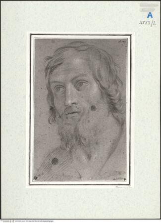 Vorderseite von Kupferstichkabinett Berlin SMB-PK [https://www.deutsche-digitale-bibliothek.de/content/lizenzen/rv-ez/] Christuskopf - , bh455676_recto. Foto: Anders, Jörg P..