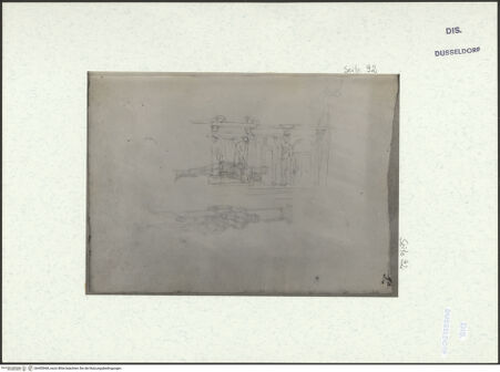 Vorderseite von Museum Kunstpalast [https://www.deutsche-digitale-bibliothek.de/content/lizenzen/rv-ez/] L'arte del disegno, e le vivezze dell'ingegno di Guglielmo della Porta celebre scultore, et architetto ... (2 Bände)Zweiter (kleiner) Band mit zwei Skizzenbüchern und einem angefügten KonvolutDas zweite SkizzenheftSeite 92: Nymphäum (Villa Giulia in Rom?) - , bh455968_recto. Foto.