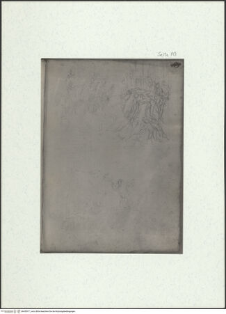 Vorderseite von Museum Kunstpalast [https://www.deutsche-digitale-bibliothek.de/content/lizenzen/rv-ez/] L'arte del disegno, e le vivezze dell'ingegno di Guglielmo della Porta celebre scultore, et architetto ... (2 Bände)Zweiter (kleiner) Band mit zwei Skizzenbüchern und einem angefügten KonvolutDas zweite SkizzenheftSeite 70: Passion: Der Einzug in Jerusalem; Das Gebet in Gethsemane - , bh455977_recto. Foto.