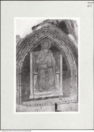 Vorderseite von Bruzelius, Caroline [https://www.deutsche-digitale-bibliothek.de/content/lizenzen/rv-ez/] Christus thronend - Gesamtansicht, bh456251_recto. Foto: Brummel, Chester.