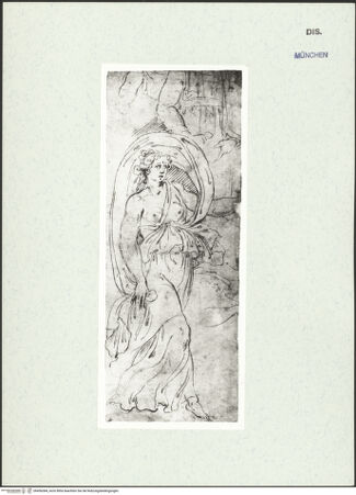 Vorderseite von Museum Kunstpalast [https://www.deutsche-digitale-bibliothek.de/content/lizenzen/rv-ez/] L'arte del disegno, e le vivezze dell'ingegno di Guglielmo della Porta celebre scultore, et architetto ... (2 Bände)Erster (großer) Band mit dem ersten SkizzenheftFolio 25 verso (?) (Seite 39): Tanzende (nach einer antiken Relieffigur) - , bh456384_recto. Foto.