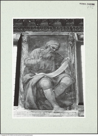Vorderseite von Sopr. BAS ROMA [https://www.deutsche-digitale-bibliothek.de/content/lizenzen/rv-ez/] Zyklus mit Szenen des alten und des neuen TestamentsProphet - , bh456842_recto. Foto.