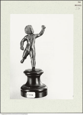 Vorderseite von Sopr. BAA Ravenna, Ferrara e Forlì [https://www.deutsche-digitale-bibliothek.de/content/lizenzen/rv-ez/] Laufender Putto - Frontalansicht, bh456904_recto. Foto.