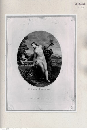 Vorderseite von Istituto Nazionale per la Grafica [http://creativecommons.org/publicdomain/mark/1.0/] L'Amore Profano (rechte Figur aus: L'Amore Sacro e l'Amore Profano) - , bh456951. Foto.