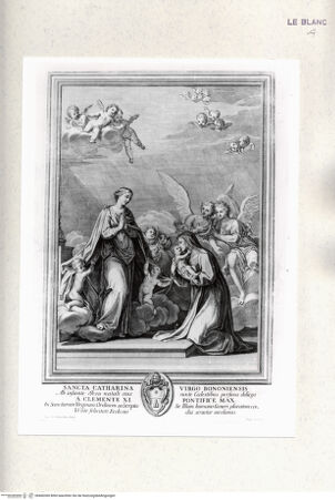 Vorderseite von Istituto Nazionale per la Grafica [http://creativecommons.org/publicdomain/mark/1.0/] Die Vision der heiligen Katharina Vigri von Bologna - , bh460360. Foto.