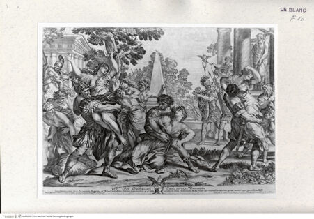 Vorderseite von Istituto Nazionale per la Grafica [http://creativecommons.org/publicdomain/mark/1.0/] Der Raub der Sabinerinnen - , bh460400. Foto.