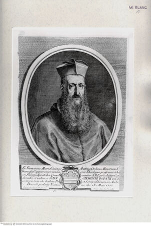 Vorderseite von Istituto Nazionale per la Grafica [https://rightsstatements.org/page/CNE/1.0/] Porträt des Kardinals Francesco Maria Casini - , bh460408. Foto.