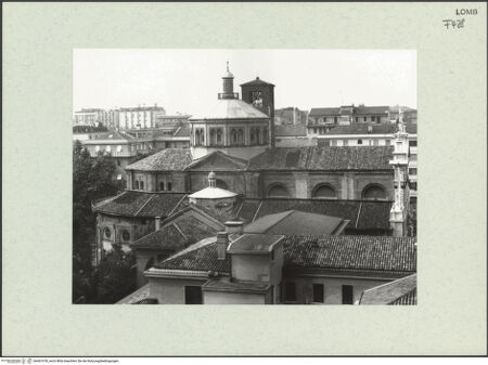 Vorderseite von Bibliotheca Hertziana [https://www.deutsche-digitale-bibliothek.de/content/lizenzen/rv-fz/] Santa Maria presso San Celso - Ansicht von Norden, bh461078_recto. Foto: Fichera, Gabriele.